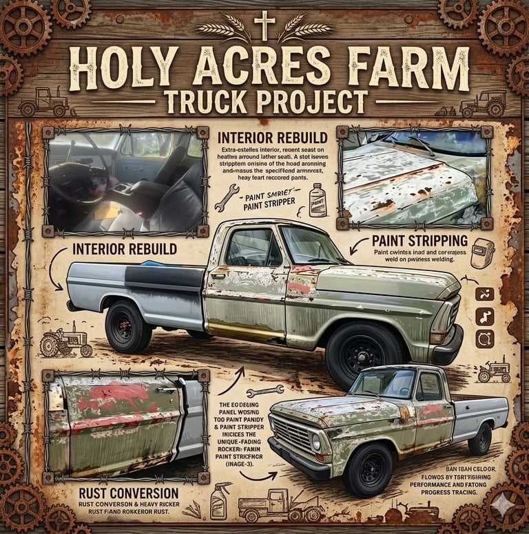 Holy Acres Farm Truck restoration work needed