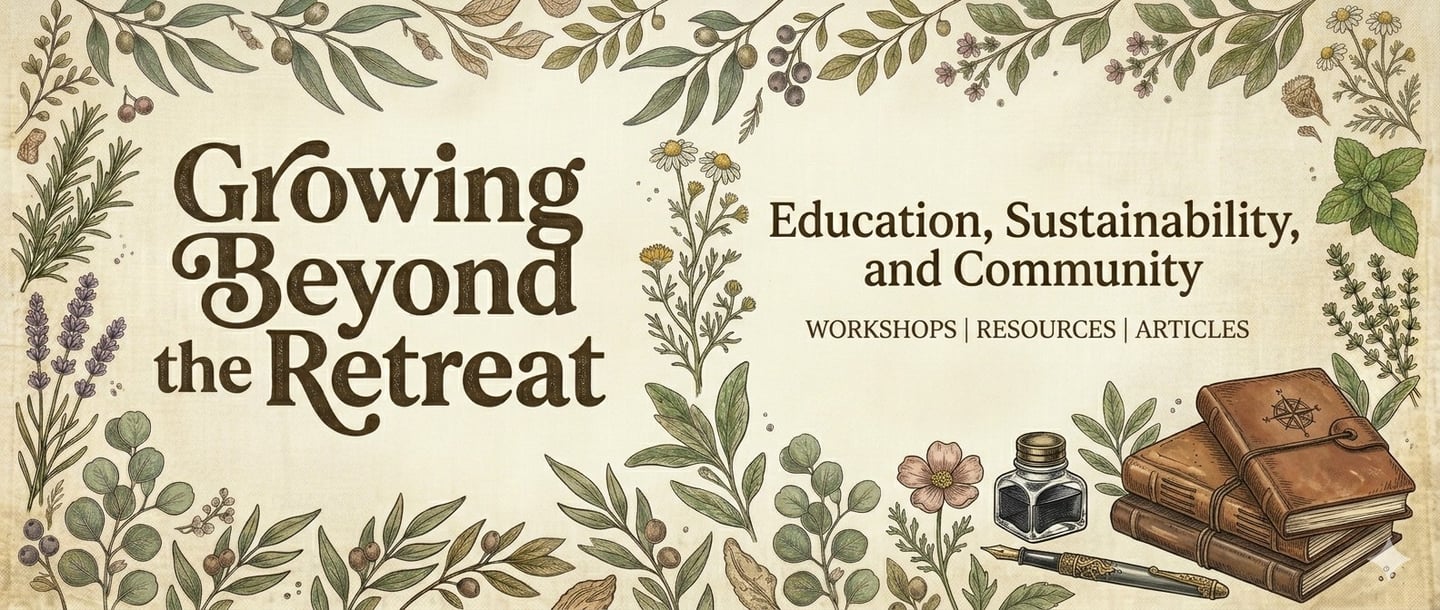 Growing beyond the retreat: education, sustainability and community