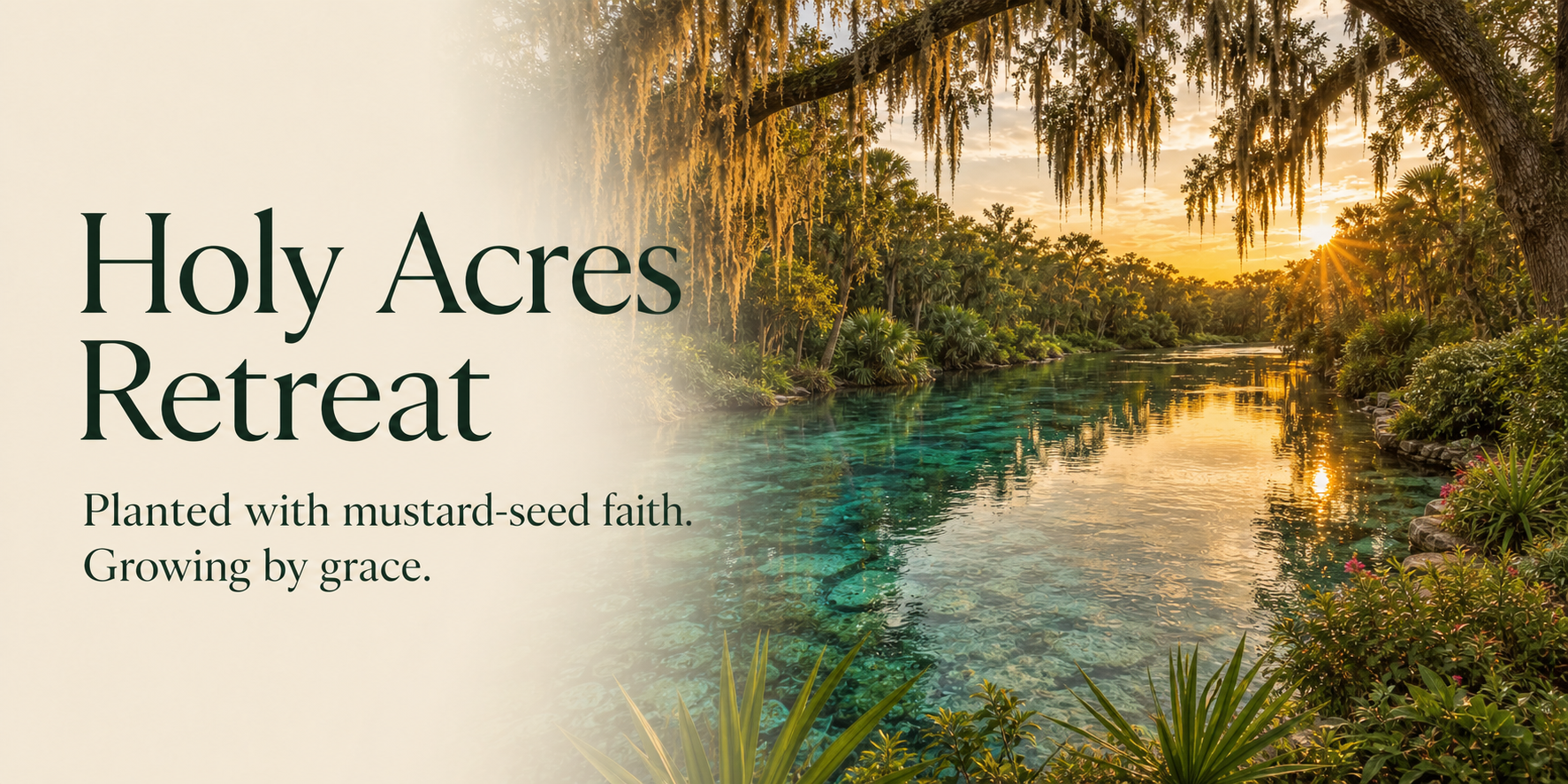 Holy Acres Retreat — Planted with mustard-seed faith. Growing by grace.